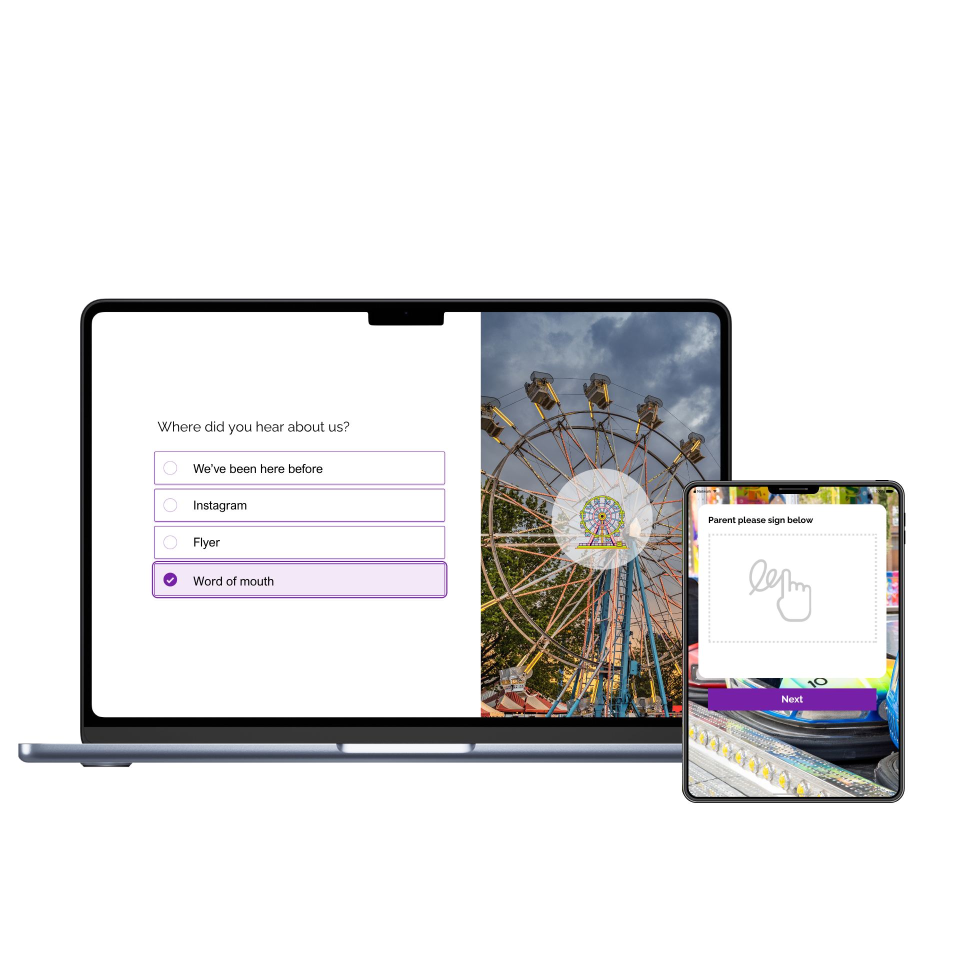 Theme Park Digital Waiver Dashboard