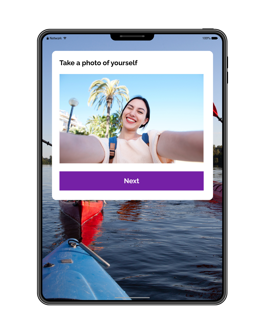 Photo ID capture interface